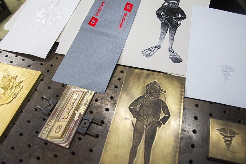 Letterpress – Scuba Diver